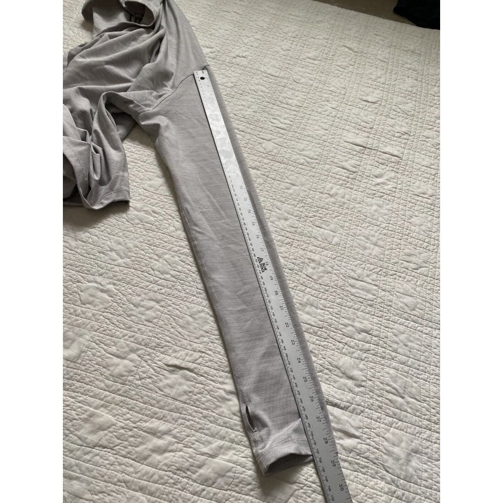 ZYIA ACTIVE Haze Yoga Wrap Top Long Sleeve Hooded Cross Front Pullover L Large - Picture 6 of 8